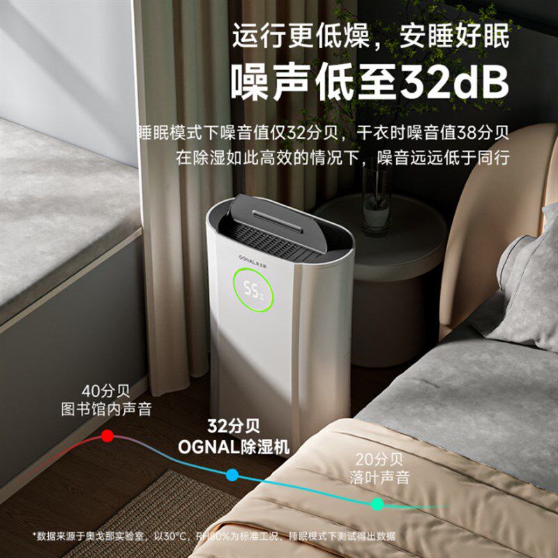 OGNAL奥戈那除湿机家用室内除潮回南天地下室大功率抽湿机24L