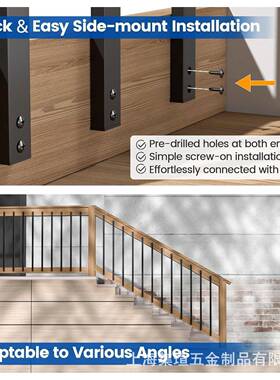 亚马逊饰装栏VLA铝艺矩形别墅阳台室内楼栏杆室梯外庭院露护台铝