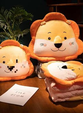 抱枕被枕子用两二合靠折叠午睡枕头办公室午休毯子NQQ车一载汽车