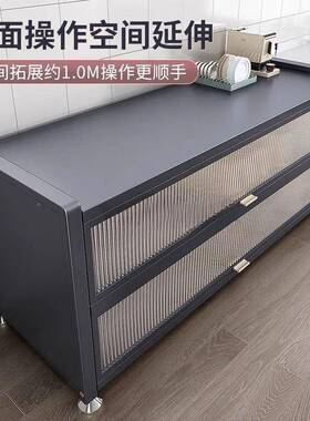 餐边柜橱茶水柜边柜农村厨板房碗柜客KWO厅柜柜餐边柜岩茶柜吧储