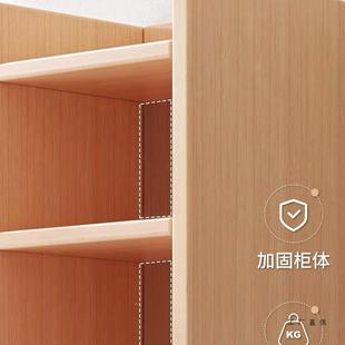 实转木角书架落地物架松木窄缝柜儿童家用收纳柜子客置厅简易IZP