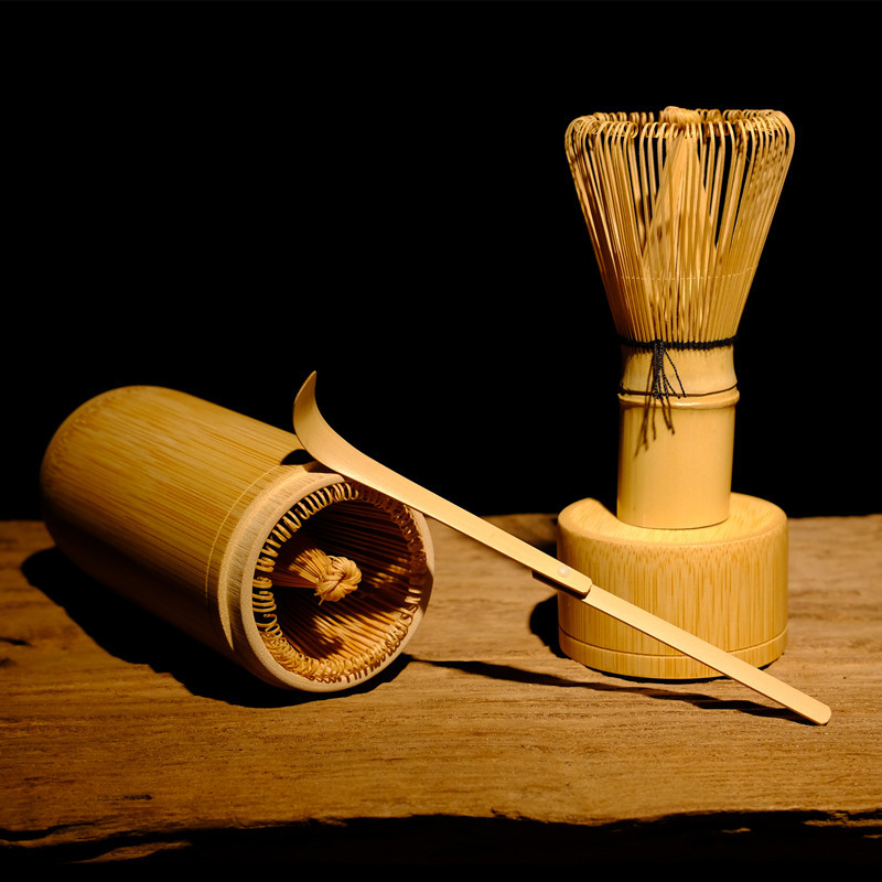 竹筒 茶筅套装 百本立 抹茶搅拌刷 Bamboo maccha stirring 竹制