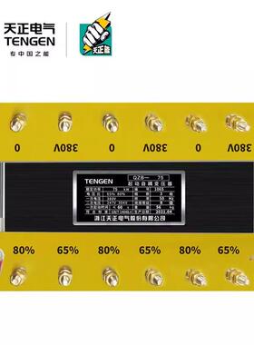 T正ENGEN天电气三相自耦减压启变压器动铜1QZB-23423475KW25KW250