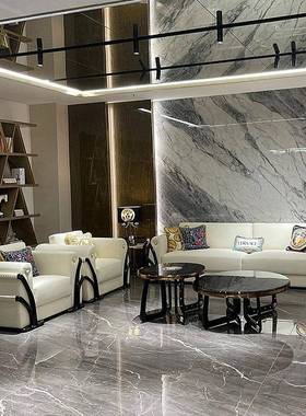 Ve轻rsa范后现代蝴蝶沙发组合实SYL木简约奢高端思豪宅客厅家具