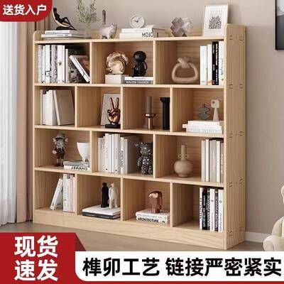 木书架落地儿童简现易书柜组合格子柜矮柜用简家约IBN代置物柜实