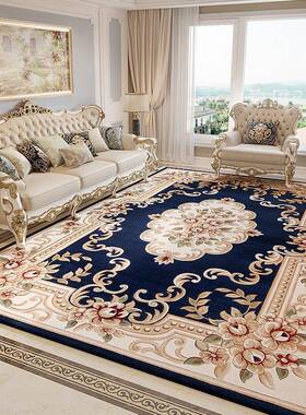 手工纯剪pxx10041花地毯欧式式美式厅客茶几床边中结婚红色奢华黄