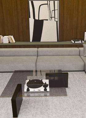 轻PEE奢茶几发小户型边几圆形简约现代不钢金属意大式锈沙长方形