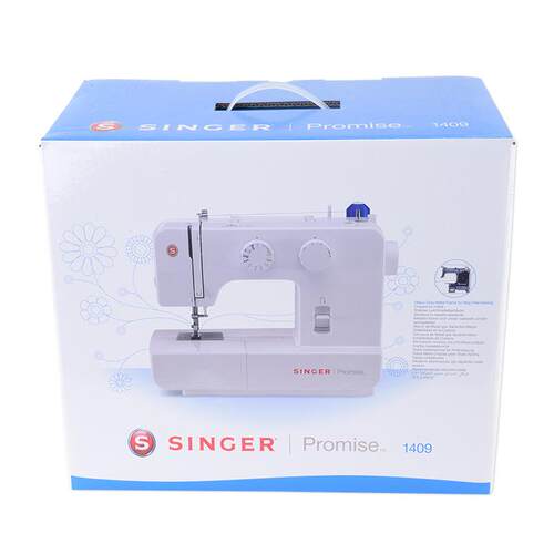 Singer胜家缝纫机1409多功能家用电动小型台式带锁边扣眼衣车吃厚
