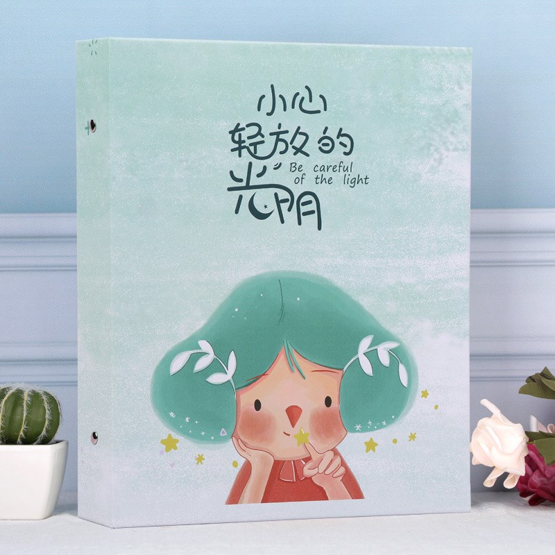 相册本5寸6寸7寸家庭情侣照片纪念册收纳本过塑大容量拍立得影集3