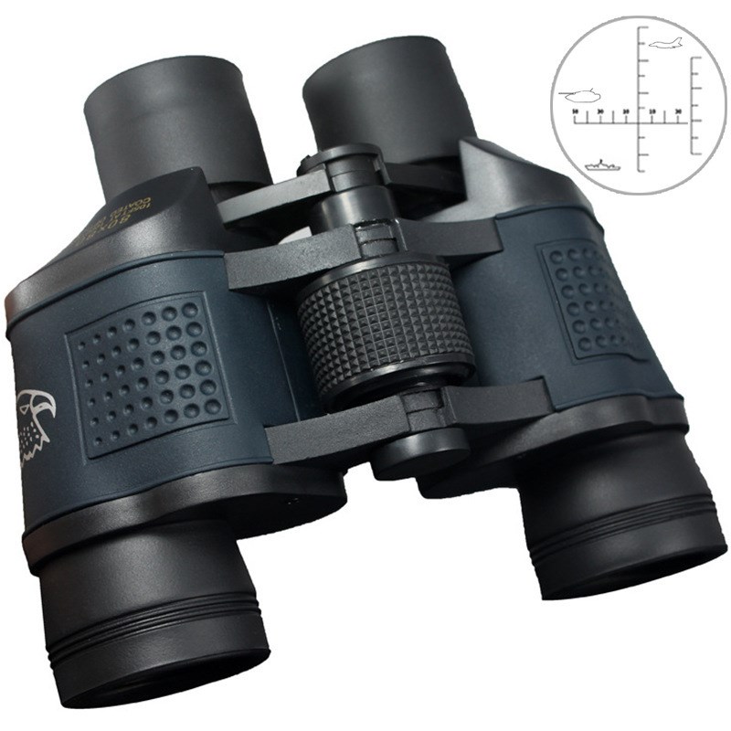 厂家直销双筒望远镜高倍高清微光夜视60x60双红目户外望远镜