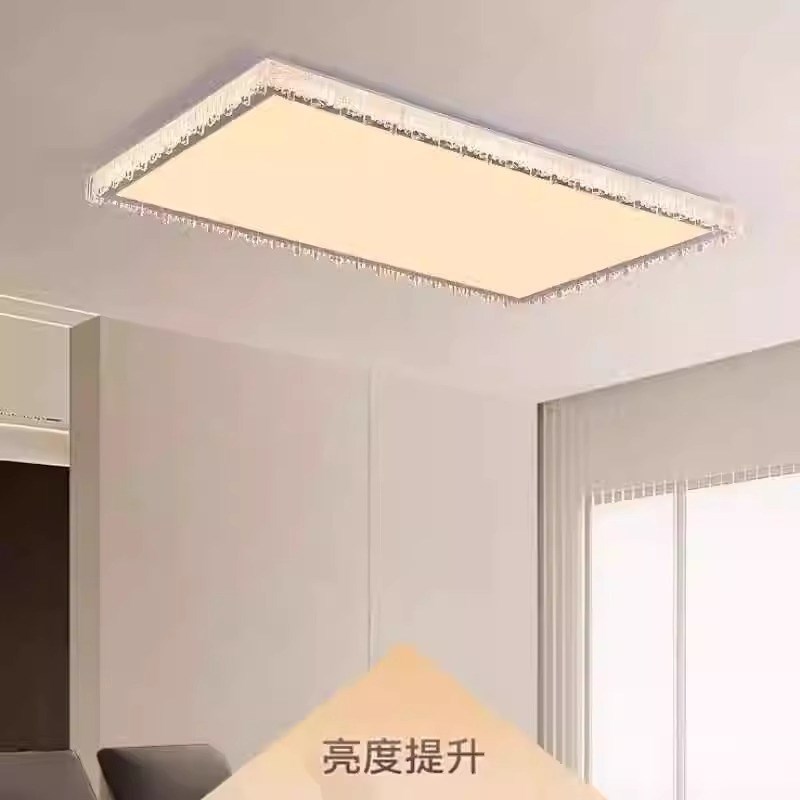 意式现代轻奢奶油风客厅吸顶灯大厅主灯极简卧室简约水晶2024新款