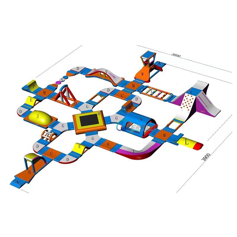水上闯关大型移动水上乐园设备水上冲关障碍组合移动支架水池