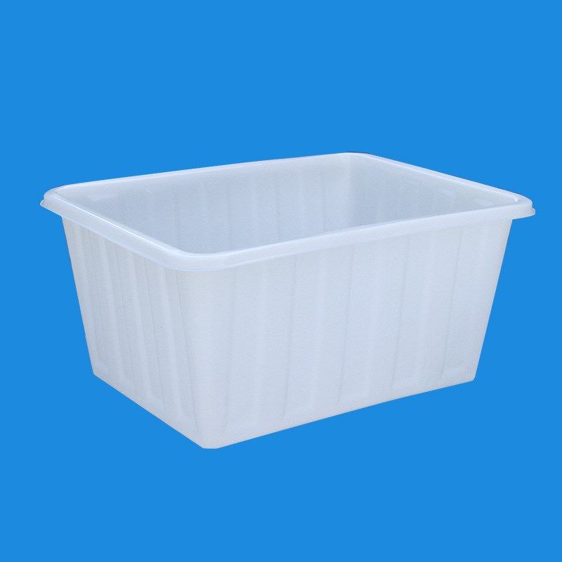 180L塑胶方箱 鱼盆塑料水箱加厚牛筋桶豆腐桶水产养殖箱敞口方箱