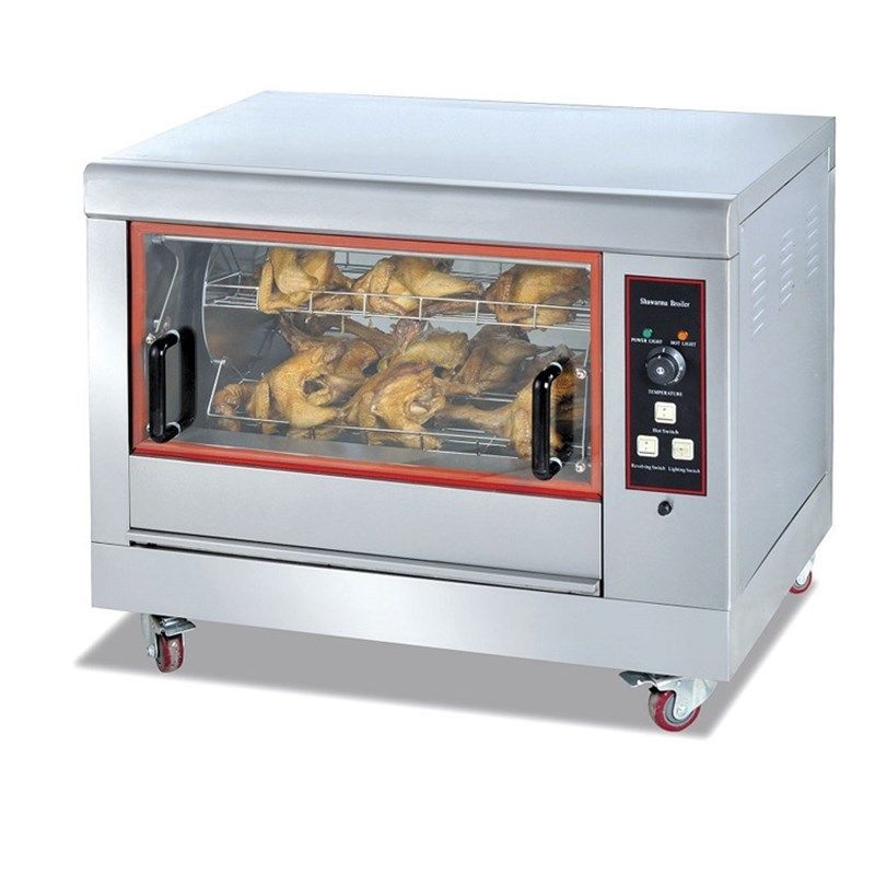 旋转电烤箱自动旋转电烤炉家用餐厅电热烤鸭炉电烤箱义乌零售