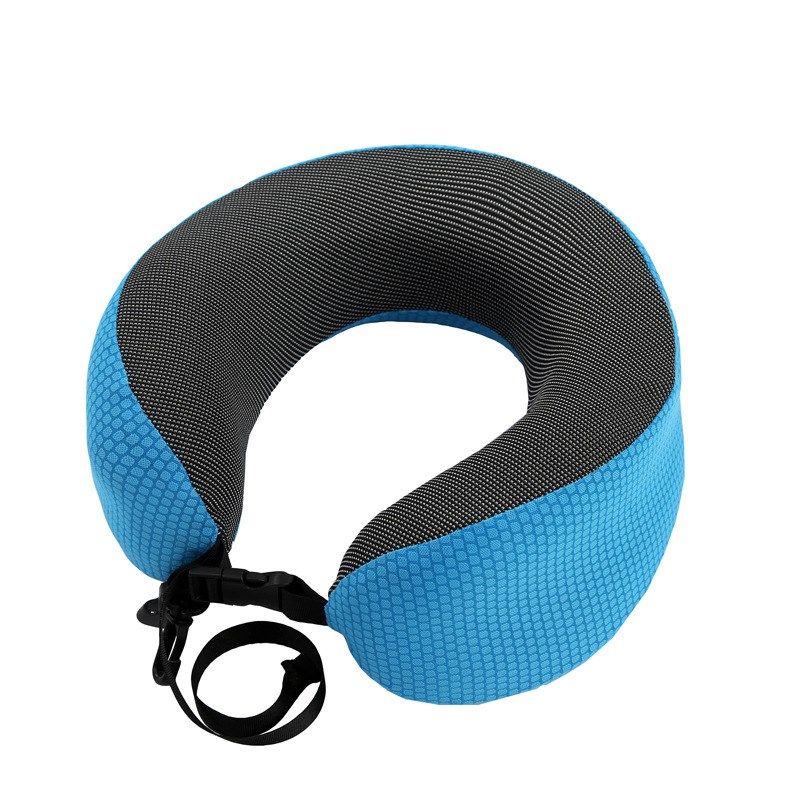 跨境新款U型枕便携收纳 慢回弹记忆棉旅行枕护脖子靠枕颈枕