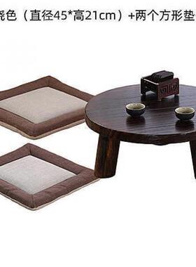 #日AL101362式飘窗桌子小茶几简实木榻榻米小子约桌炕桌家用小圆