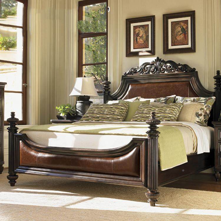 美式床轻奢橡实床木32119法式乡村古做旧木1.8米双人复床雕花高端,住宅家具,实木床,淘宝优惠券,粉丝福利购,淘宝优惠卷