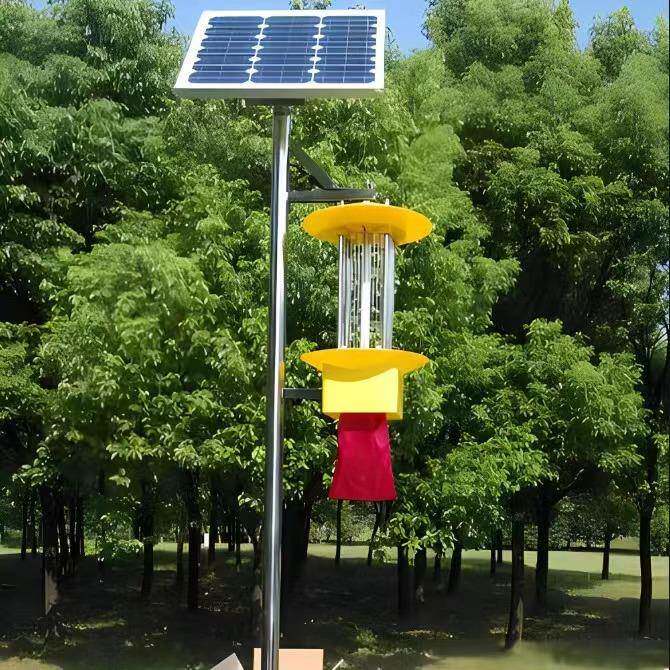 太阳捕能杀虫灯标准农田稻田农园高林灯虫灭蚊虫厂家频振式EUA杀