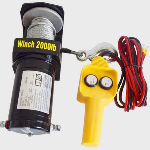 XMF12V024V微盘型车电动绞盘200磅电动绞盘小载型电动绞厂家