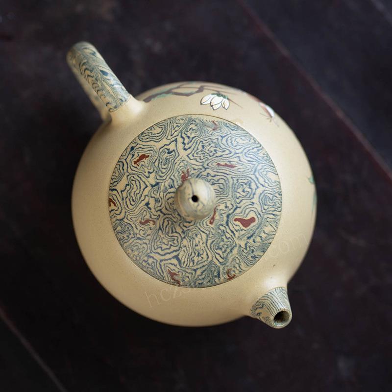 宜兴砂壶纯手泥工绘用翠鸟原zsxs01矿段泥泡茶壶家紫整套茶具套装