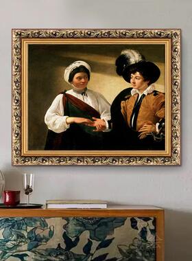 界名卡拉瓦人乔油画物装画饰画圣马太蒙召世巴洛克主IJE义复古挂