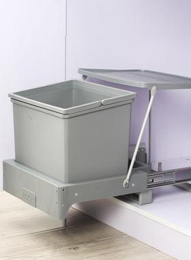 9Q多XC厨房柜圾隐藏功能分类垃圾桶水槽柜底内垃桶弹开F75T96TT式