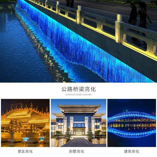 e户外GY-40*25防水洗墙灯l楼体桥梁亮化白七彩背景灯d工程轮暖廓