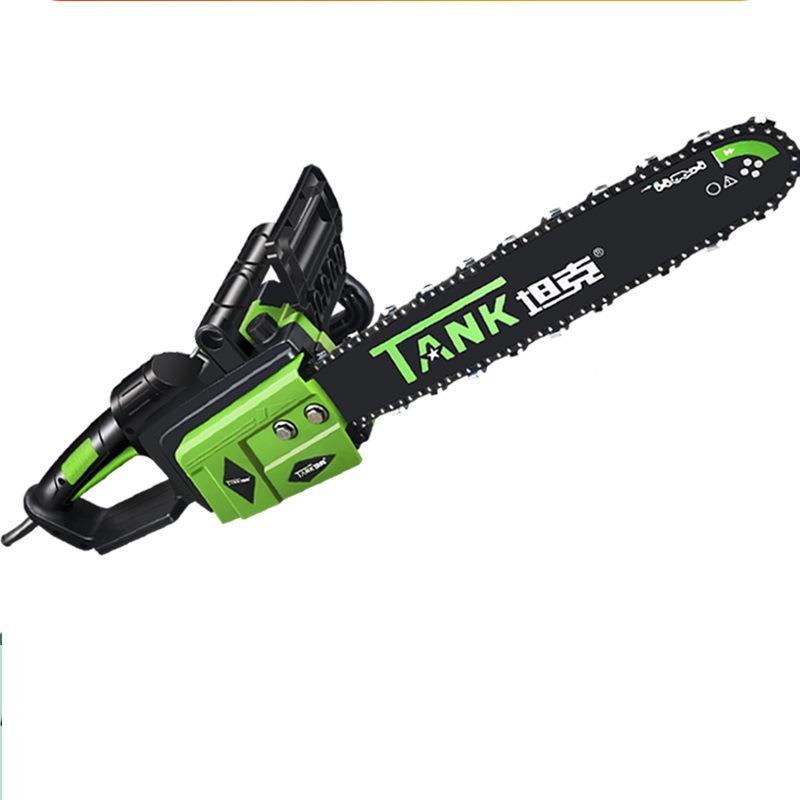 坦克手持电锯伐木据家用电链锯多功能锯链条砍树机大功JHV工电率