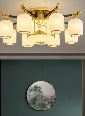 新式全客FMC厅灯中大厅吊灯卧室房间主卧餐厅吸顶灯铜2023灯年新