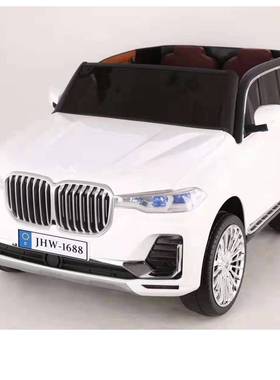 双人小孩号幼儿婴PCP童X7电汽动车可坐大人大摇控宝宝玩具车