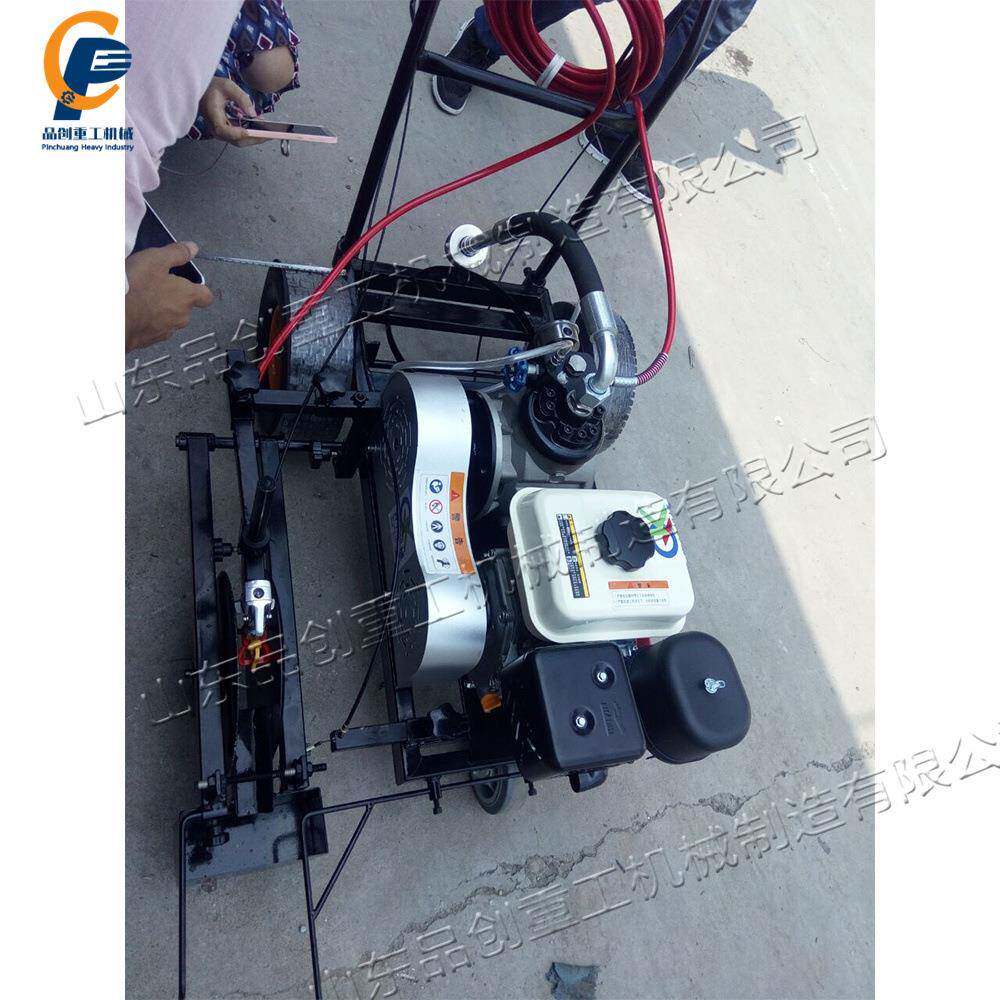 车学校塑胶跑道划线线机道路公设路停车位划线田径场运动646会划
