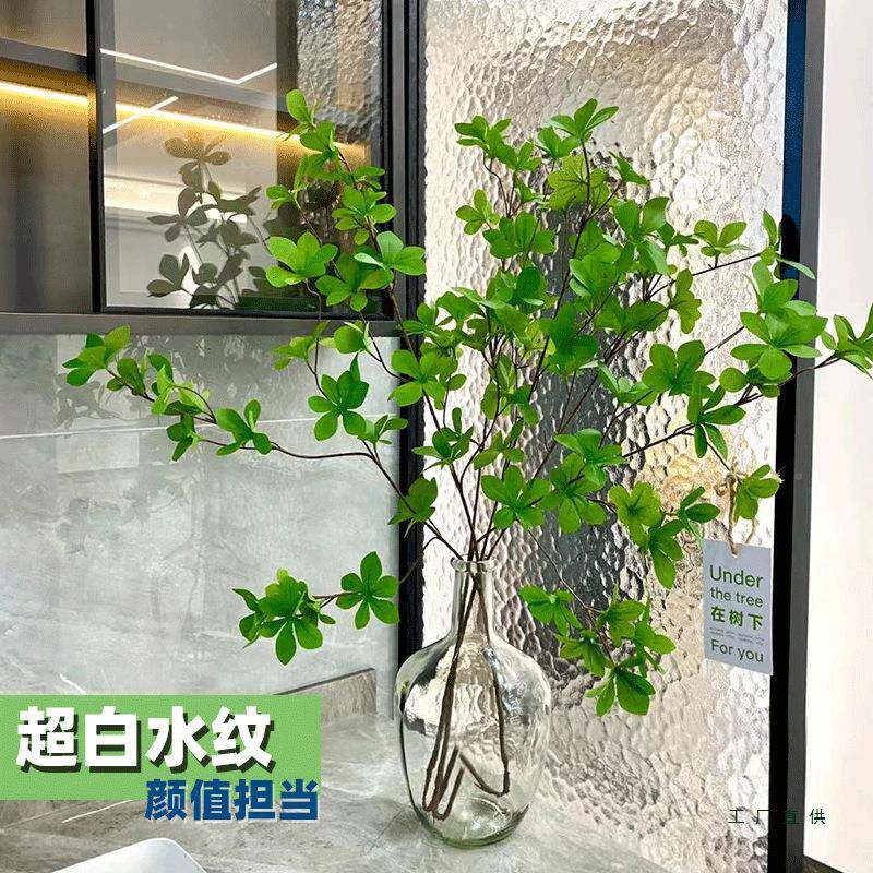 油画超白985水波纹玄钢间化艺术玻璃隔断屏风客厅户关卧室卫生入