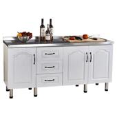 简易柜橱柜不锈橱柜家用厨房出租房装 橱钢柜灶台柜子简易见详情组