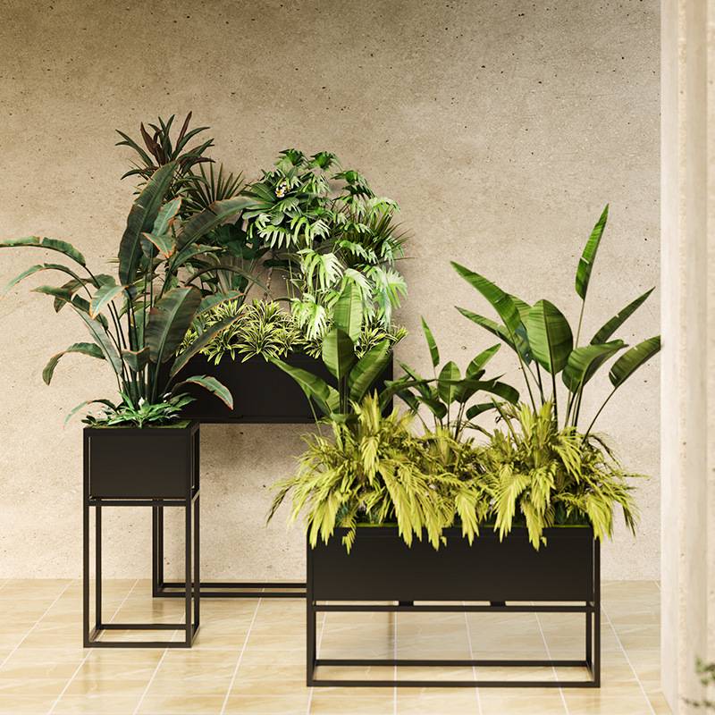 跨境工厂花箱组合户外铁艺garden outdoor planter stand铁艺花架
