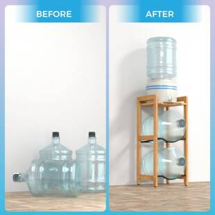 实木水桶架公室桶装水水多层办简约收纳架公置物架司茶间饮水机水