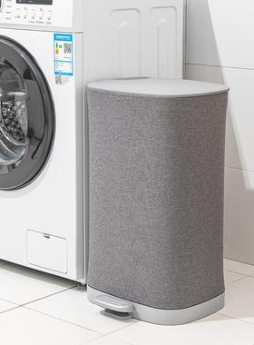 布收生艺70498/70脚踏收纳带盖家用桶卫间脏衣杂物纳筐提手篓玩具