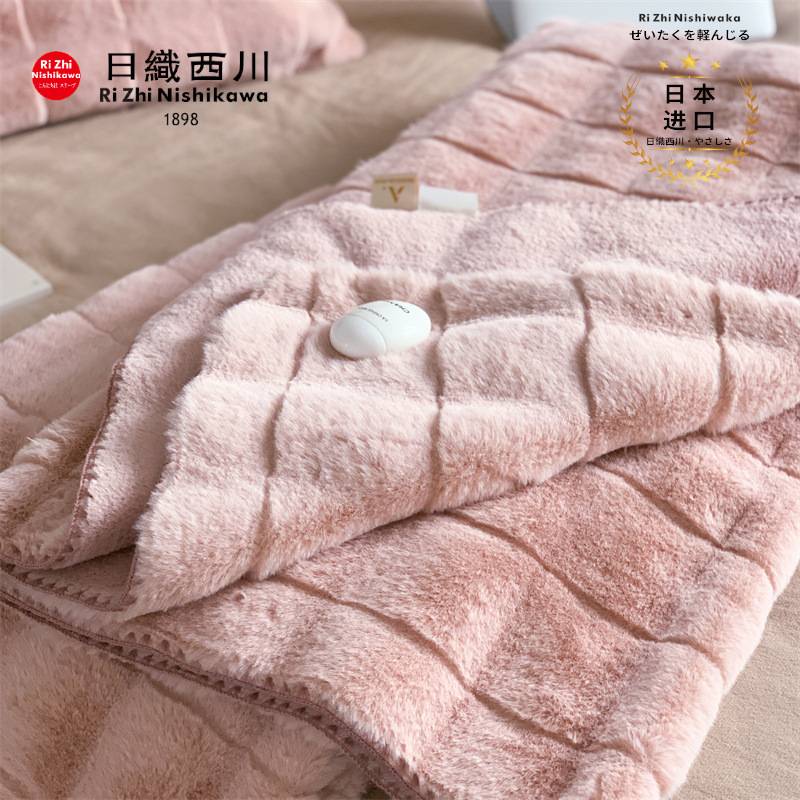 秋冬季纯色托斯卡长毛保暖绒毯雪貂绒简约休闲盖毯柔软单双人毛毯