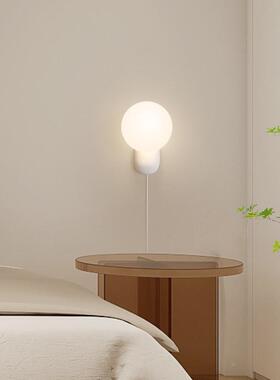 玻客璃极简卧室装头壁灯现代简床约61758免接线灯厅过道调光饰灯