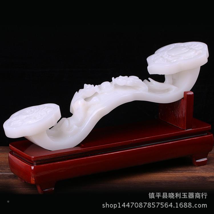 1368厂家阿富汗白玉大摆貅件米黄意玉貔家居如支持