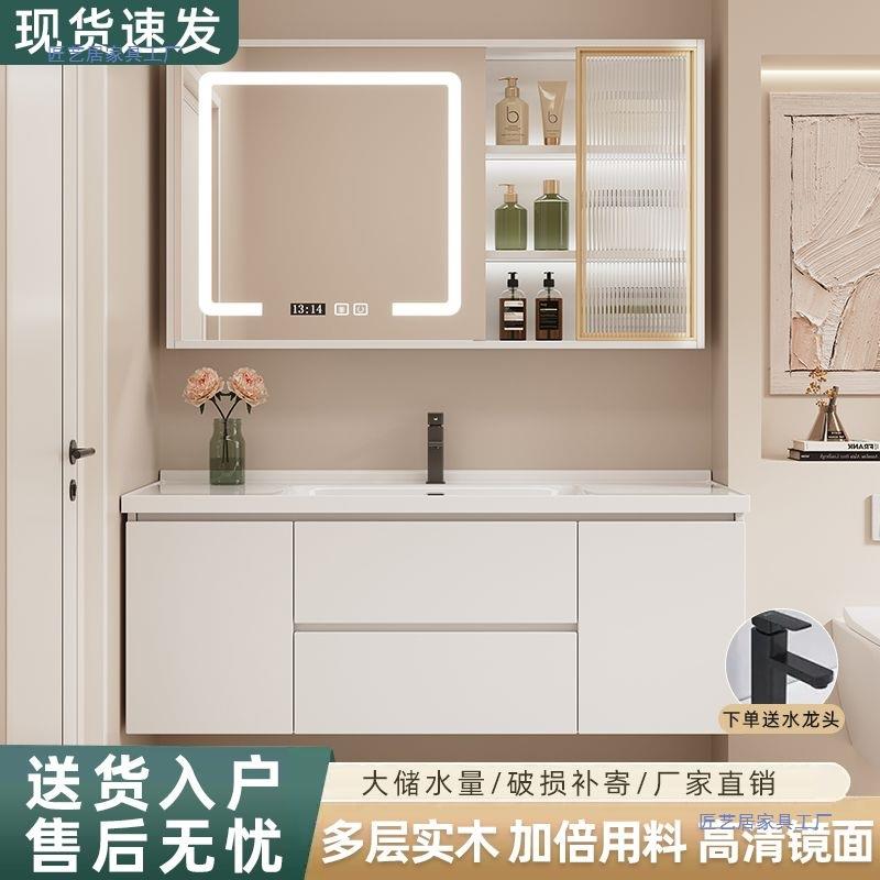 吊柜木质浴室柜卫生间壁地柜洗家用柜洗脸KCA手陶瓷一体池盆