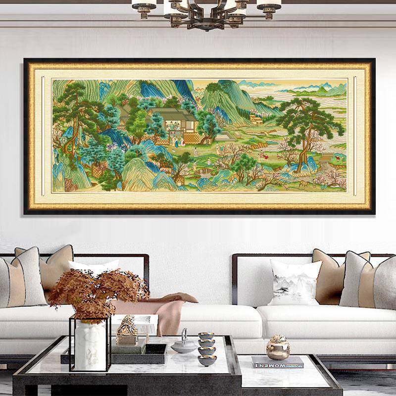 十字厅绣202新款客EIM源花世外桃桃源58色刺绣线绣自己绣手工非成