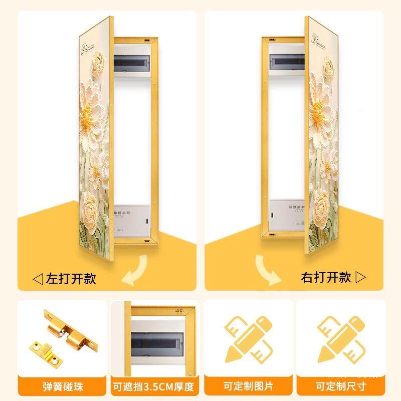 遮电表箱画隐饰形全身镜无品牌/弱电挡箱穿衣镜壁挂式家装用隐藏