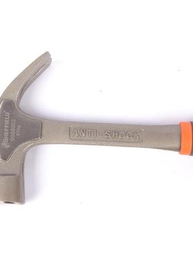 钢S08802防震羊角拔锤防滑橡胶0手柄盾羊S088002角锤木工锤钉起钉