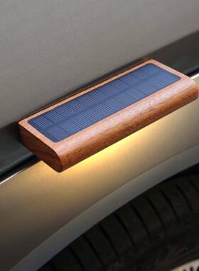 lJP-01ed氛感应灯阳台入户庭院花门园围户墙围灯充电实木外壁灯