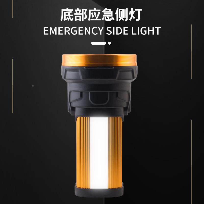 强俱阳800L无品牌/ED光大功率矿灯锂电手竞电筒家用应9急手提探照
