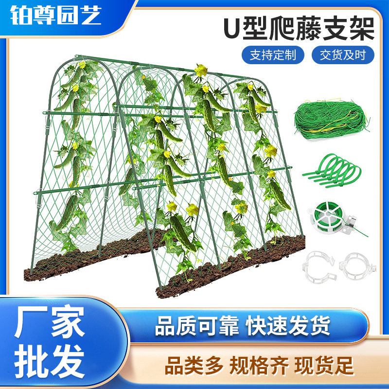 园艺拱形弯管竹竿子搭架菜园温室大棚暖房爬藤支架遮阳U型支架