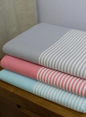 KEC老密粗布床床单单件亚加麻厚加1.8mGLJ双人布被单单