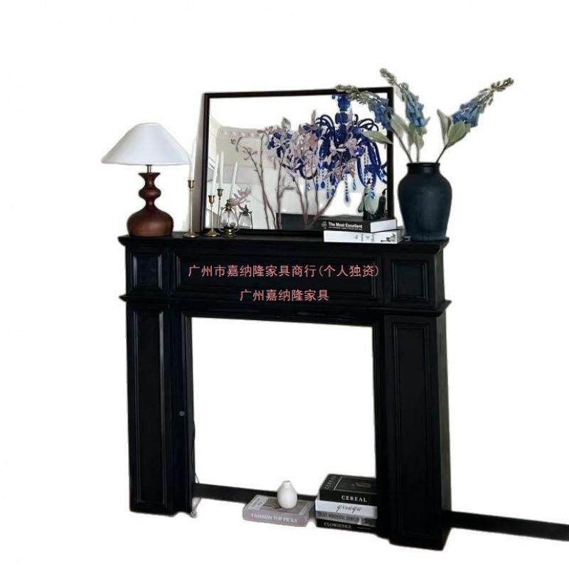 美式古欧饰式壁炉装饰柜装壁炉架雕花乡村宿MLO法式民客厅复玄关
