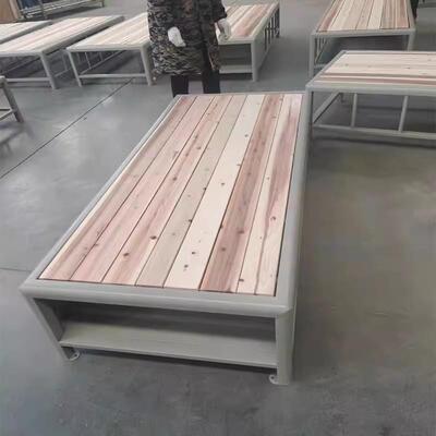 监舍床拘留所看守所床钢制监铁架床监狱犯人室床木钢区床专用9672