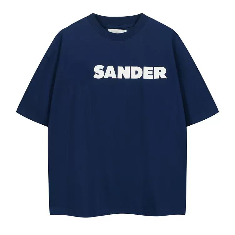 JIL SANDER胶囊系列极简字母logo印花短袖T恤 浅灰 粉色 宝蓝 黑色 白色  SML  J9890#